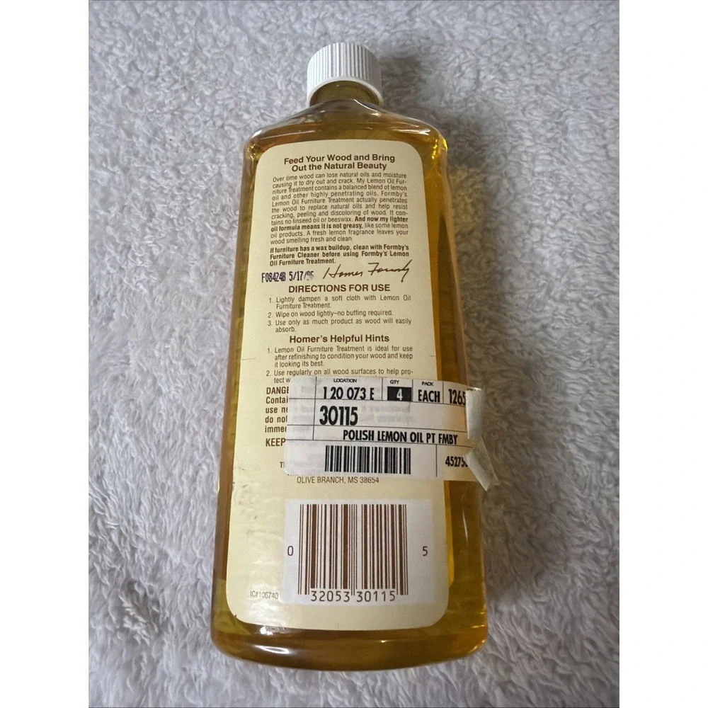Formby's Penetrating Lemon Oil Furniture Treatment 16 Fl Oz Full NIB Brand New